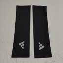 adidas Compression Arm Sleeves, Lightweight, Temperature-Regulating Compression Sleeves (Large/X Large, Black V1)