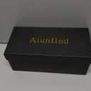 Wedge Sandals for Women Square Open Toe Wedge Heels Clear Two Strap Slip on Sandals Glitter Heels Transparent Slides Shoes (8, Gold)