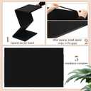 Fanfanwin 3000 Pieces Folding Felt Jigsaw Puzzle Foldable Board Mat with Non Slip Surface Puzzle Mat 55" x 37" Extra Large Portable Jigsaw Board with Storage Bag for Adults Tray(Black)