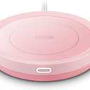 Smart Coffee Warmer, BESTINNKITS Auto On/Off Gravity-Induction Mug Warmer for Office Desk Use, Candle Wax Cup Warmer Heating Plate (Up to 131F/55C) (Pink)