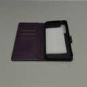 FLIPALM Wallet Case for Samsung Galaxy A35, RFID Blocking Credit Card Holder, PU Leather Folio Flip Kickstand Protective Shockproof Cover for Galaxy A35 (Purple)