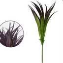 24Pcs Artificial Grass Plant Fake Outdoor Plastic Plants UV Resistant Faux Grasses Greenery Shrubs for Window Box Garden Patio Porch Home Decor Deep Purple