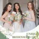 Roowest 50 Pcs Wedding Hand Fans for Guest Plastic Transparent Leaf Handheld Wedding Fans Bulk with Ribbon Thank You for Celebrating with Us Greenery Hand Fan with Handle for Baby Shower Bridal Shower