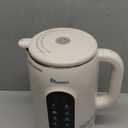 IAGREEA 8 in 1 Nut Milk Maker Machine Stainless Steel Lid BPA Free for Homemade Almond/ Oat/ Soymilk, 35 oz(1L) Almond Milk Maker with 8 Mins Self-Cleaning, 2 hrs Keep Warm, 750W Stirring Power, White