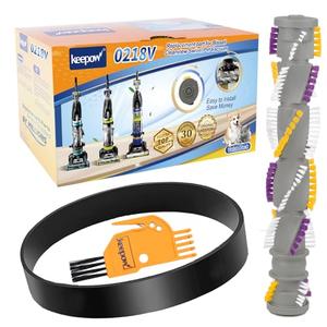 KEEPOW Replacement Parts Compatible with Bissell Cleanview Swivel Pet Vacuum 2252 2254 2486 2489 22543 24899 1327 1333, 1 Brush Roll Replacement and 1 Vacuum Belt 3031120 with 1 Cleaning Tool