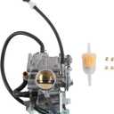 Carburetor Carb & Fuel Filter Compatible with 1999-2007 Honda Shadow VLX 600 VT600C VT600CD Deluxe 16100-MZ8-U43