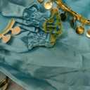 Arabian Princess Costume for Toddler Girls - with Sequin Small bag, Headband (4-5 Years, Blue 51)