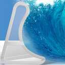 KRUI Collapsible Shower Threshold Water Dam, 39 In, Self Adhesive Shower Edge Water Barrier Stopper, Shower Water Blocker Retention System, Dry and Wet Separation for Bathroom Kitchen Countertop Sink