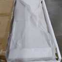 Zenna Home Over The Toilet Storage Cabinet, Wooden Bathroom Storage Organizer with Glass Doors and 3 Shelves, Bathroom Space Saver that Fits Above Toilet, White