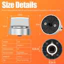 Stainless Steel WB03X24818 Knob for GE Stove - Gas Range Burner Control Knobs Replace 4363588 AP5989029 PS11729081 EAP11729081, Pack of 5 (Not Universal) | Upgraded