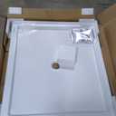 DreamLine SlimLine 42 in. D x 48 in. W x 2 3/4 in. H Center Drain Single Threshold Shower Base in White