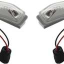 2PCS Outside Door Mirror Turn Signal Light Left Driver and Right Passenger Side Replacement for Town & Country 2008-2016 924-296 924-297 68052078AA 68052079AA