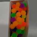 Poen 300 Pcs Porcupine Balls 1 Inch Fun Spiky Hedge Ball Soft Hand Fidget Sensory Calming Mini Stress Relief Small Porcupine Toy for Birthday Party Prize Office Home