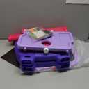 Easel for Kids, Toddler Art Easel Adjustable Standing, Magnetic Double Sided Easel with Painting Accessories Gift for Boys and Girls (Purple red)