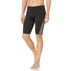 Kanu Surf Men's Competition Jammers Swim Suit (30, Black/Grey)