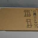 HDDTTZ 3-Tier Expandable Shoe Rack, Adjustable Shoe Shelf Storage Organizer Heavy Duty Metal Free Standing Shoe Rack for Entryway Closet Doorway (Black)