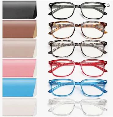 NOVIVON 6 Pack Reading Glasses for Women, Reading glasses men, Blue Light Blocking Readers, Computer eye glasses, Cheaters