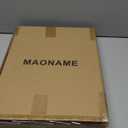 MAONAME Acrylic Serving Tray with Handles, 16"X12" Rectangular Clear Tray, Ottoman Decorative Trays, Coffee Table Trays for Countertop, Living Room, Office