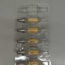 E12 Chandelier Light Bulbs, Dimmable 60 Watt Equivalent 2700K Soft Warm White Candelabra Light Bulbs for Bedroom, 500LM 5.5W Efficient Lightbulb, 5 Pack