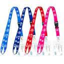 Qsszk Cruise Lanyards, 3 Pack Waterproof Cruise Lanyard with ID Badge Reel Holder, Detachable Buckle for Cruises Ships Key Cards, Cruise Essentials