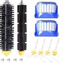 DLD Accessory for iRobot Roomba 600 610 620 630 645 650 655 660 680 500 Series Model 595 Replacement Kit Replenishment Parts Set Filter Side Brush Bristle Flexible