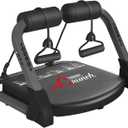 Fitlaya Fitness-abs exercise equipment ab machine for Abs and Total Body Workout, home gym fitness equipment for all ages, ab workout resistance machine. (BLACK)