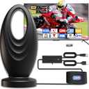 2025 TV Antenna for Smart TV and Old TV, 2200+ Miles Range HD Digital TV Antenna Indoor with 360° Signal Strongest Booster, Supports Local Channels 1080P 4K Reception for Home, RV, Camping (10.1m)