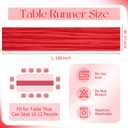 10 Pack Red Cheesecloth Table Runner 17x108 Inch Boho Gauze Cheese Cloth Table Runners for Wedding Party Baby Shower Birthday Home Decor