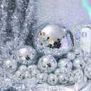 Hoolerry 65 Pcs Disco Balls Decorations Assorted Size Disco Ball Ornament Reflective Hanging Mirror Ball Mini Large Silver Balls for Carnival Wedding Dance Ballroom Stage (12/6/ 4/3.2/2/ 1.2 in)