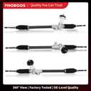 PHOBOOS Electric Power Steering Rack and Pinion Assembly Compatible with Hyundai Accent 2012-2017 L4 1.6L & Kia Rio 2012-2017 L4 1.6L. New Unit, Leak Resistance, Direct Fit, Ref. 242405