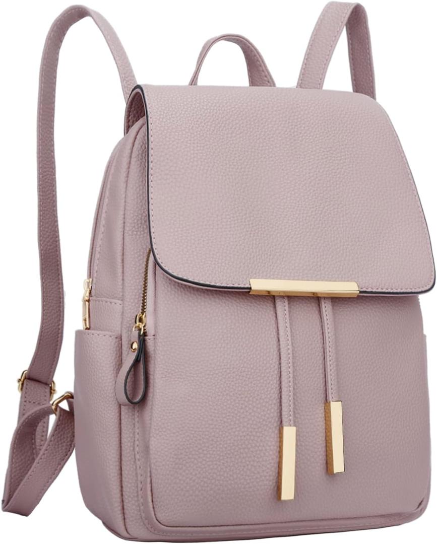 KKXIU Trendy Leather Backpack Purse for Women and Ladies Shoulder Travel Daypacks Bags (A-Pink) KKXIU Trendy Leather Backpack Purse for Women and Ladies Shoulder Travel Daypacks Bags (A-Pink)