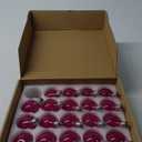 24 Pack Globe Pink Light Bulbs, G50 Incandescent Light Bulbs for Valentine's Day String Lights, E17/C9 Intermedia Base, 7 Watts