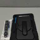 SEYMAC stock Case for Samsung Galaxy Tab S10 Plus/ S9 FE Plus/ S9 Plus 5G Tablet 12.4'' Case with Screen Protector Pencil Holder [360 Rotating Hand Strap] &Stand, Drop-Proof, Black1