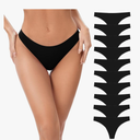 POKARLA Seamless Thongs for Women No Show Underwear Pack of 10 Size L
