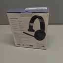 Trucker Bluetooth Headset, Wireless Headsets with Noise Cancelling Microphone, Long Battery Life Bluetooth Headphones with Detachable Earpad/Single+Dual Mode for Office/Driving/Home (Black)