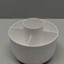 Makeup Brushes Holder Organizer,360 Rotating Cosmetic display cases with 5 compartment Cosmetic and Skincare Organizers,Multi-Purpose Makeup Brush Holder for Bathroom Vanity Desktop Decor