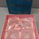 GLASSIQUE CADEAU Vintage Art Deco 1920s Lowball Cocktail Glasses | Set of 4 | 9 oz Crystal Old Fashioned Glassware for Drinking Classic Bar Drinks | Heavy Base Short Rocks Tumblers for Women