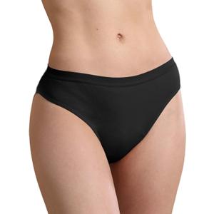 Absorbent Incontinence Underwear for Women Washable, 2 oz Leakproof Ladies Panties for Bladder Leakage 1 Pack (Black, XL)