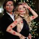 3 x 83Pcs Red Lip Heart Tattoos Stickers Valentine's Day Love Heart Rose Angel Arrow Line Fake Temporary Tattoos Stickers Waterproof Decals for Women Man Face Valentines Wedding Halloween Party Supplies