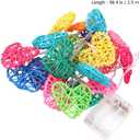 KESYOO Lndoor Light Heart Decorative Light Heart Fairy s Cute Room Decor Party Hanging s Valentines Day Decor Garden Outdoor -Shaped Wooden (2.5M)