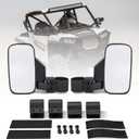 UTV Mirrors, UTV Side Mirrors with Adjustable Mirror, Compatible with ATV UTV SUV, Polaris Ranger General, Can Am Defender HD8 10, 2021-2023 Commander