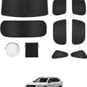 8PCS Window Shades for Honda CRV(2023-2025) Accessories Full Coverage Sun Shade for Side Windows, Rear Triangular & Windshield UV Protection & Privacy for Camping, Napping, Relaxing