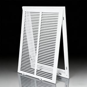Steel Return Air Filter Grille,Return Vent Cover for Wall or Ceiling [Duct Opening Size] Removable Face/Door for 1 Inch Filters (14"W x 20"H Duct Opening)