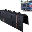 Amooca Tailgate Pad for Mountain Bikes Pickup Truck Tailgate Protection Pad with 3 Tool Pockets 52'' Wide for 5 Bicycles