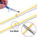 384Led/m 16.4ft COB Flexible LED Strip Light DC12V/24V Bendable Tape (24V, Warm White)