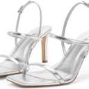 Modatope Womens Sandals Open Toe Strappy Sandals Ankle Strap High Heel Sandals for Women, 9.5