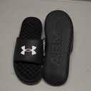 Under Armour Ignite Pro 8 Fixed Band Slides, 10 (Black)