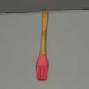 Core Kitchen Silicone Basting Brush With Bamboo (Red)