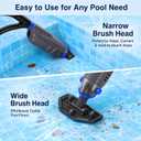 (2026 Upgraded) Cordless Pool Vacuum with Telescopic Pole
60 Min Powerful Suction & Large Head, Rechargeable Handheld Cleaner for Above Ground Pools, Inground Pools, Hot Tubs, and Spa