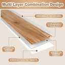 5 Pcs Wire Rack Covers 38x12x3 inch PVC Pantry Shelf Cover 0.31 inch Thick Removable Closet Wire Rack Shelf Covers,Decoration Kitchen Bathroom Office Shelving (Light Luxury White,38x12x3 inch)
